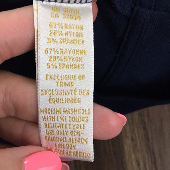 Anthropologie RicRac Strapless Color Block Navy/Green Mini Dress - Picture 5 of 7